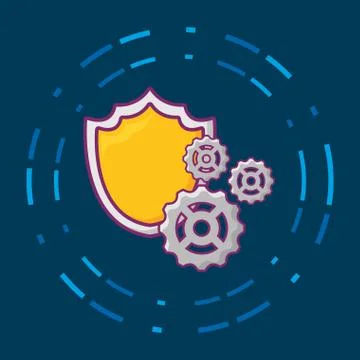 Big data design Illustrazione stock