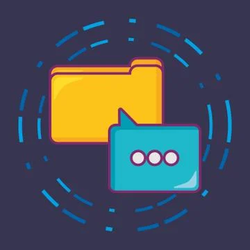 Big data design Stock Illustration