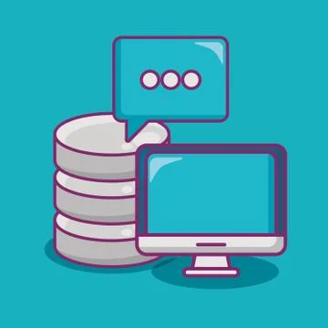 Big data design Stock Illustration