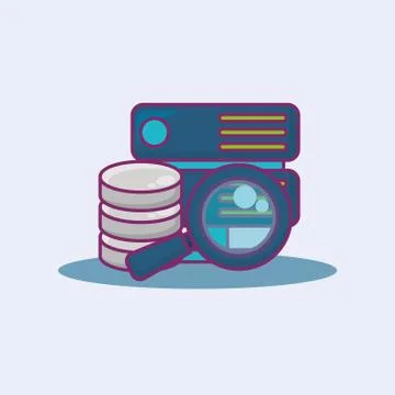 Big data design Stock Illustration