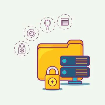 Big data design Stock Illustration