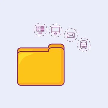 Big data design Illustrazione stock