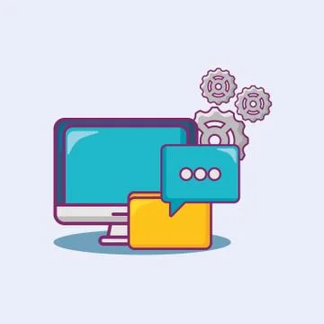 Big data design Stock Illustration