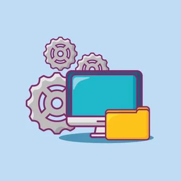 Big data design Illustrazione stock