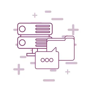 Big data design Illustrazione stock