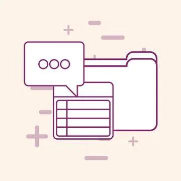 Big data design Stock Illustration