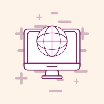 Big data design Stock Illustration