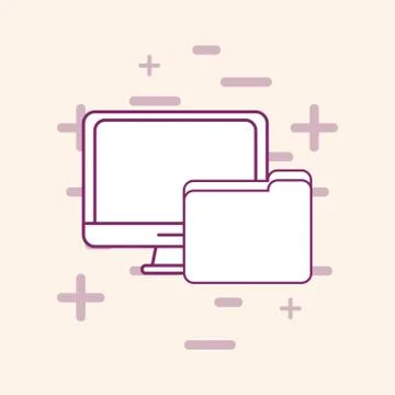 Big data design Stock Illustration