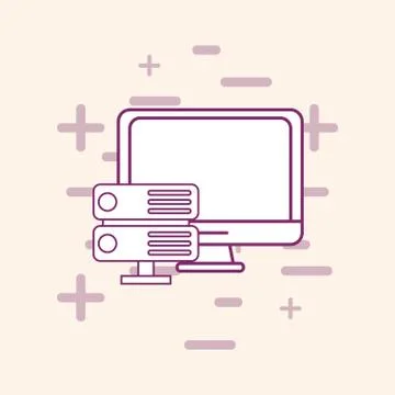 Big data design Stock Illustration