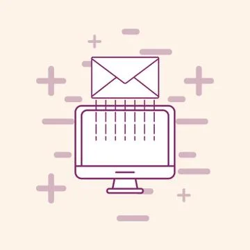 Big data design Illustrazione stock