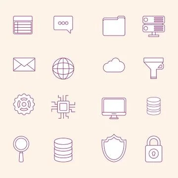 Big data design Stockillustratie