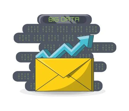 Big data design Stockillustratie