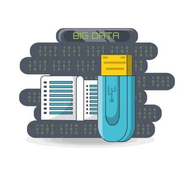 Big data design Stockillustratie