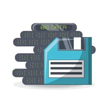 Big data design Stockillustratie