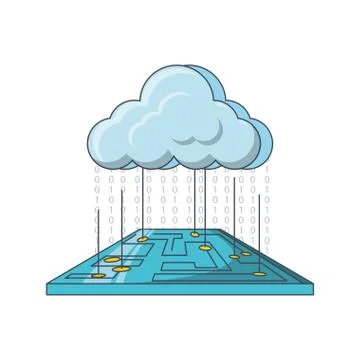 Big data design Illustrazione stock