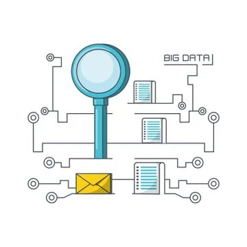 Big data design Stockillustratie
