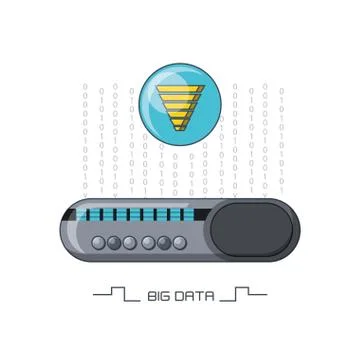 Big data design Stockillustratie