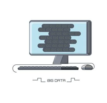 Big data design Stockillustratie