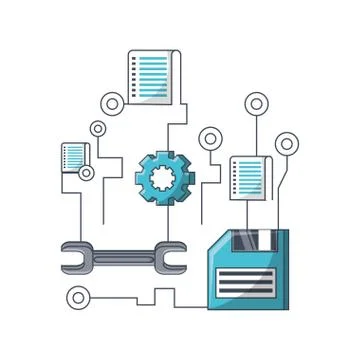 Big data design Stockillustratie