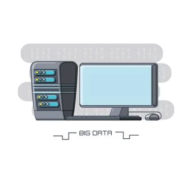 Big data design Stockillustratie