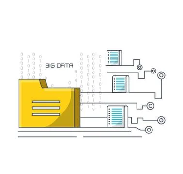 Big data design Stockillustratie
