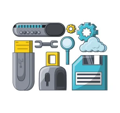 Big data design Stockillustratie