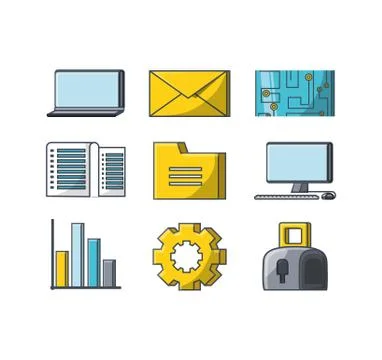 Big data design Stockillustratie