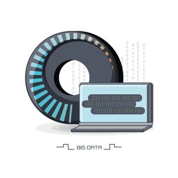 Big data design Stockillustratie