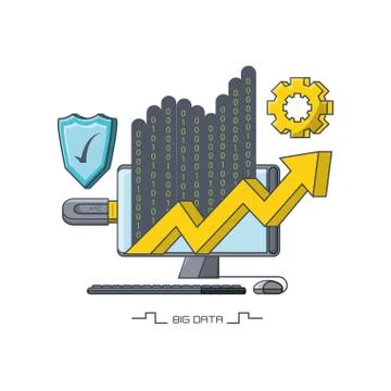 Big data design Stockillustratie