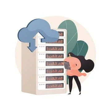 Big data developer abstract concept vector illustration. イラスト素材