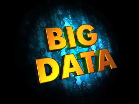 Big Data on Digital Background. Illustrazione stock