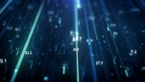 Big Data Digital Business Hitech Background Stock Footage 173033062