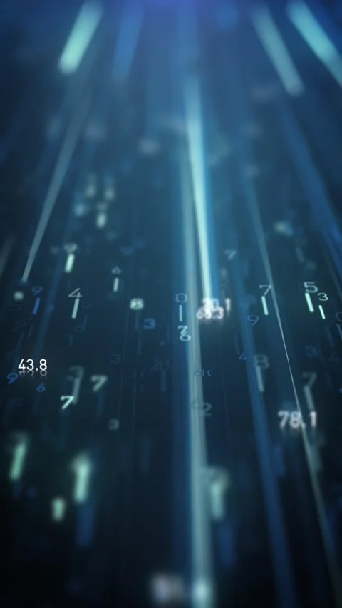 Big Data Digital Business Hitech Background Video stock 199439467