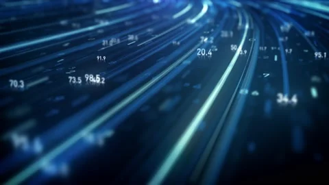 Big Data Digital Business Hitech Background Stock Footage 220783147