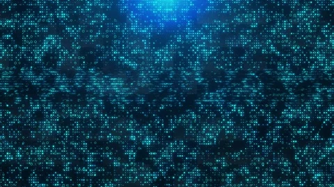 Big data digital code futuristic information technology dots and grid. data, hi Video stock 247329295