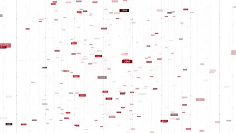 Big data digital code futuristic information technology animation. Random Stock Footage 312005308