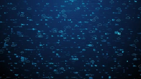 Big Data Digital Data Algorithms Machine Learning Analytics  Stock-Footage 276949274