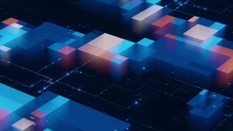 Big Data With Digital Technology Analytics Background Showing Abstract Data 스톡 동영상 344235264