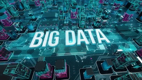 BIG DATA with digital technology concept Stock Footage 103058768