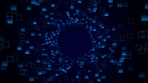 Big Data Digital tunnel square future, Futuristic growing network web connect Stockbeeldmateriaal 339262819