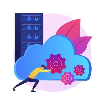 Big data engineering abstract concept vector illustration. Stock Illustration