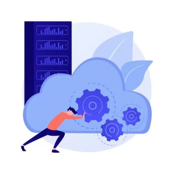 Big data engineering abstract concept vector illustration. Stock Illustration