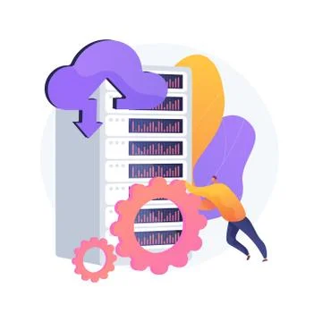 Big data engineering abstract concept vector illustration. Stock Illustration