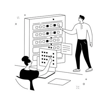 Big data engineering abstract concept vector illustration. Stock Illustration