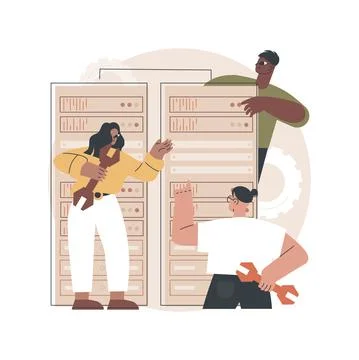 Big data engineering abstract concept vector illustration. Stock Illustration