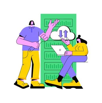 Big data engineering abstract concept vector illustration. Stock Illustration