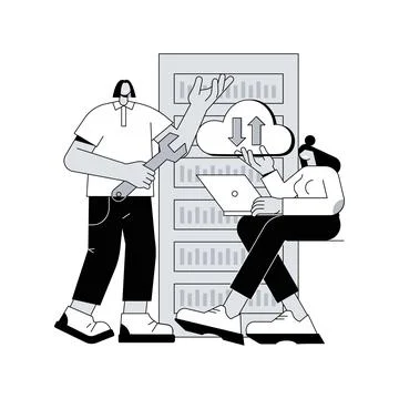 Big data engineering abstract concept vector illustration. Stock Illustration