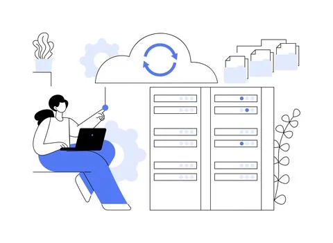 Big data engineering abstract concept vector illustration. Stock Illustration