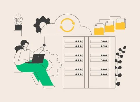 Big data engineering abstract concept vector illustration. Stock Illustration