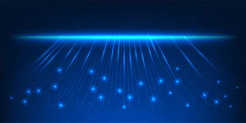 Big Data Flow Background, Technology Lines Network, Digital Information Dis.. Stock Illustration